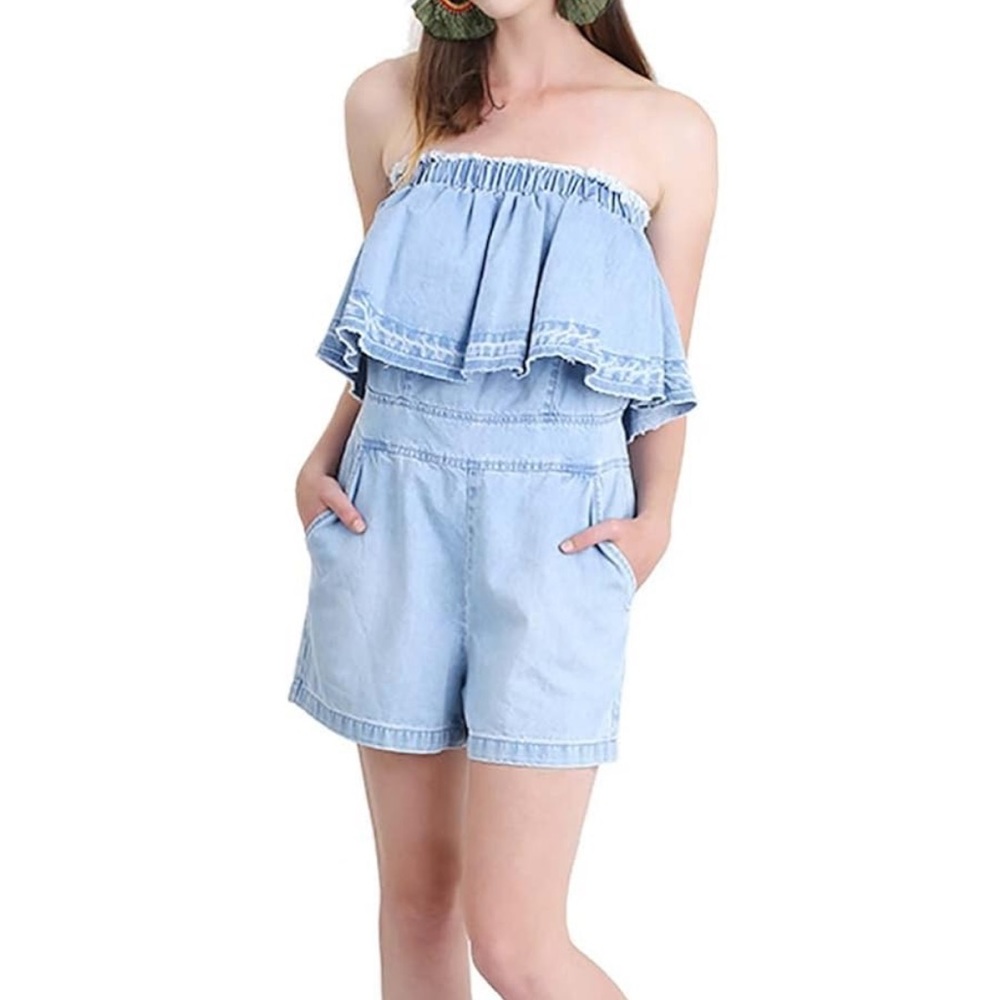 Dark Denim Romper